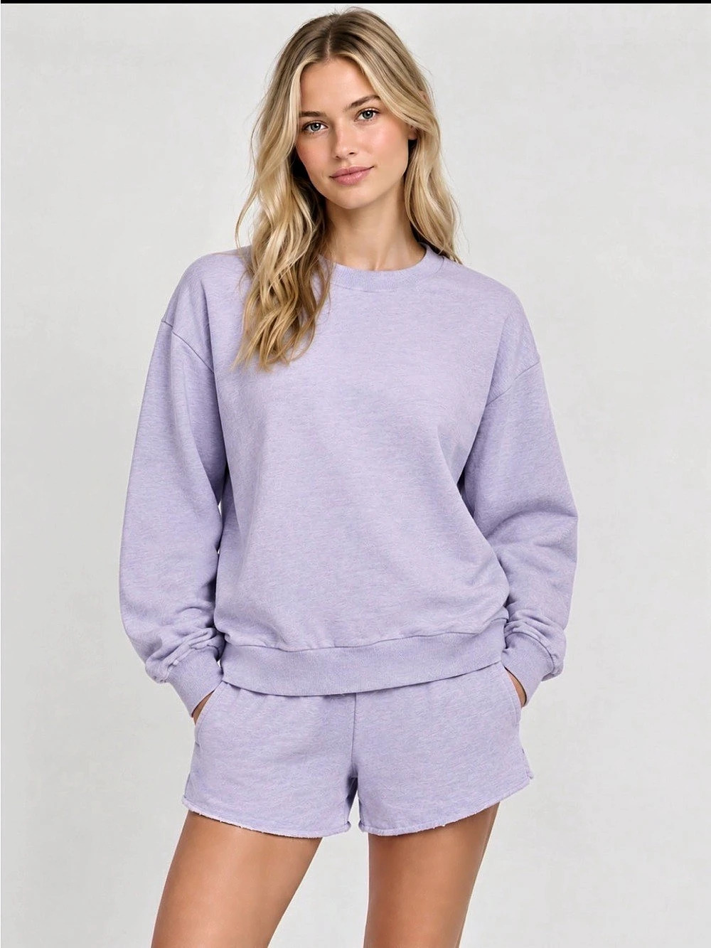 Aritzia Airy Terry Perfect Crew Sweatshirt, woman’s size S